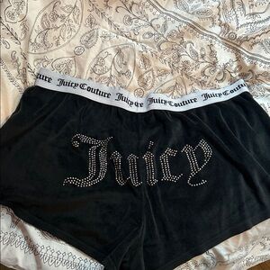 Juicy Couture Black Lounge Shorts